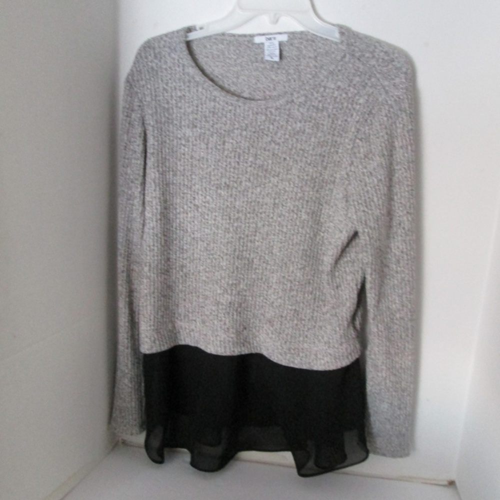 Bar III Tunic Gray Black XL